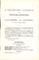 A Preliminary Catalogue of the Hemiptera-Homoptera of Lancashire and Cheshire
